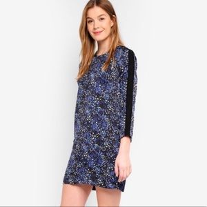 Banana Republic Lace Trim Blue Shift Dress